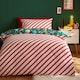 image 2 of Catherine Lansfield Christmas Icons So Soft Reversible Duvet Cover Set Green Green | Double
