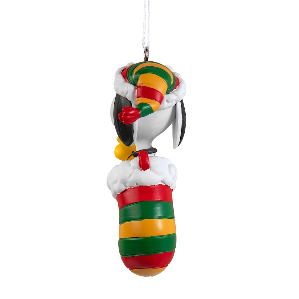 Check In Kiosk Hallmark Collectable PEANUTS SNOOPY and WOODSTOCK in Stocking Hanging ...