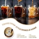 image 6 of Marco Paul Pack of 6 Latte Glass Set with Included Stirrer Clear