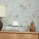 image 4 of Hydrangea Harmony Wallpaper in Sage Green Multi