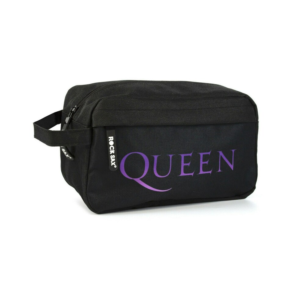 image 1 of Rock Sax Queen Logo Toiletry Bag - Black - One Size