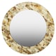 image 1 of Interiors by Premier Round Cream Mother of Pearl Wall Mirror Cream