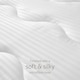 image 5 of Snuggledown Luxurious Hotel Mattress Topper, Medium Support, Single | White | Single | 1