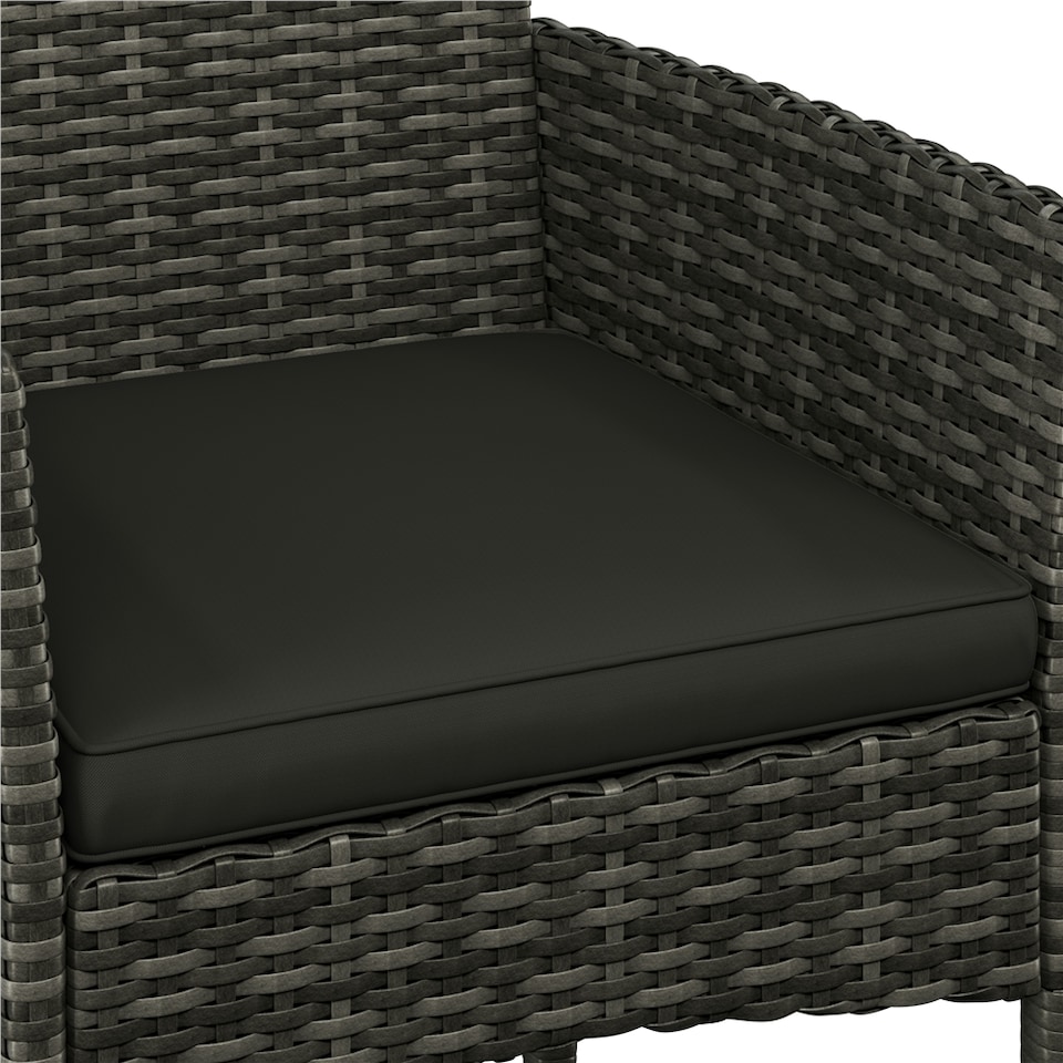 image 1 of Yaheetech 4-Piece Outdoor Reception Set-Grey | Grey | Grey