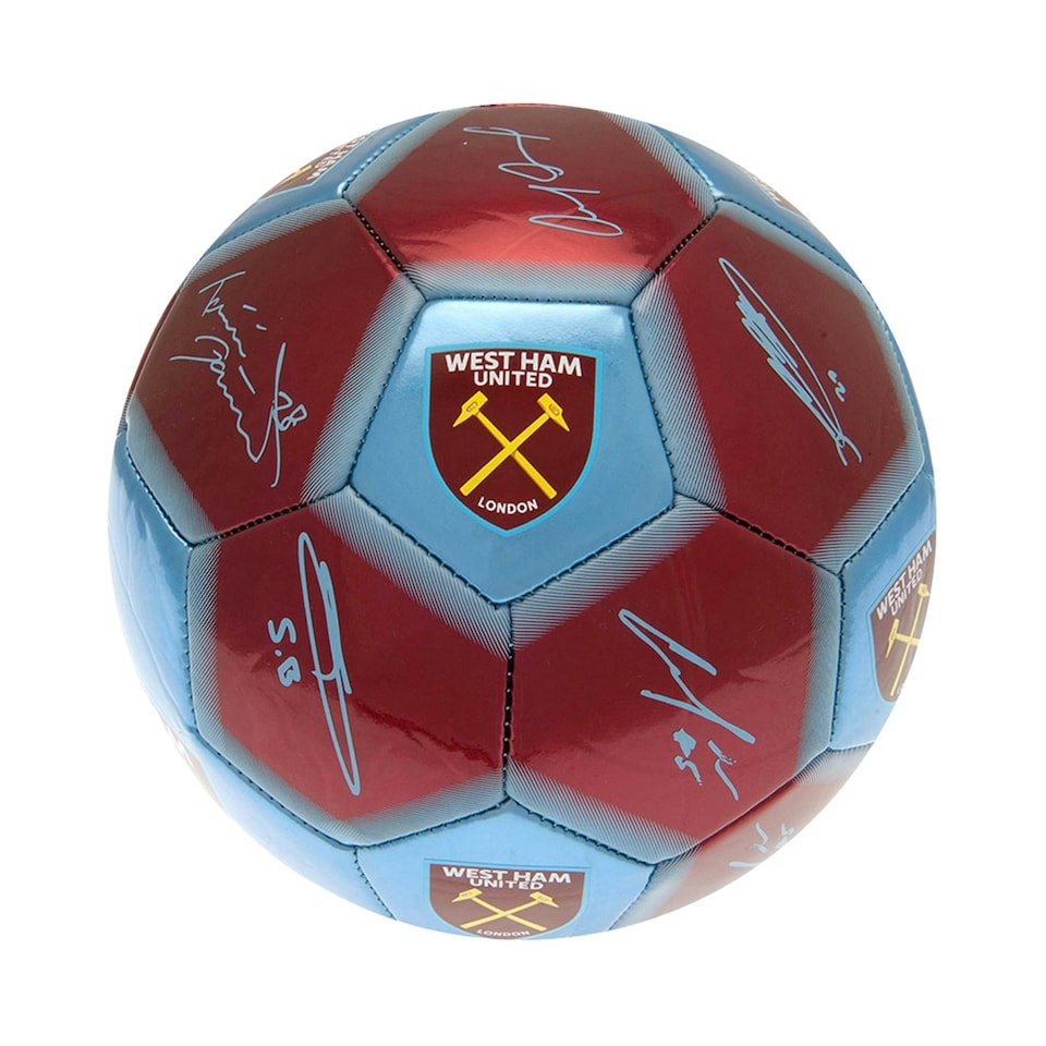 image 1 of West Ham United FC Signature Football - Sky Blue/Claret - 1 Blue