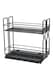image 1 of Living and Home Multi-functional seasoning bottle storage rack multi-layer rack - Black