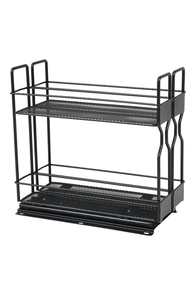 image 1 of Living and Home Multi-functional seasoning bottle storage rack multi-layer rack - Black