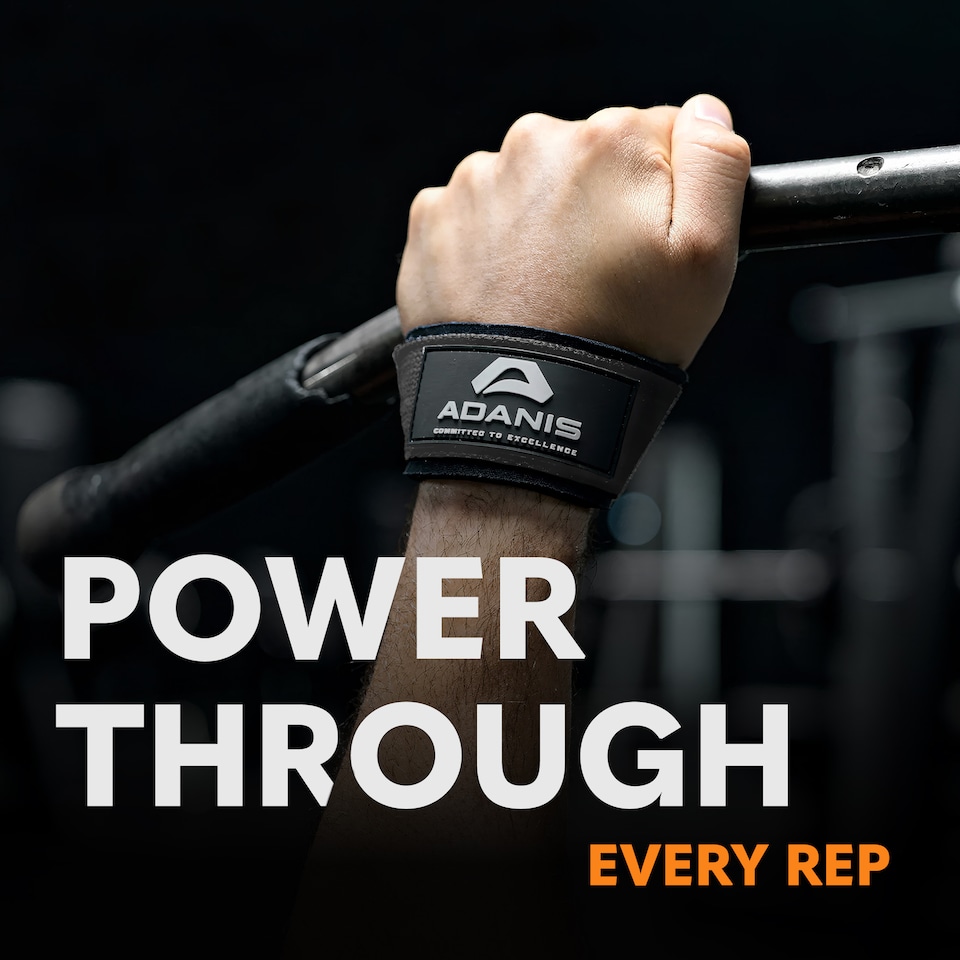 image 1 of Adanis Weight Lifting Straps for Gym and Heavy Lifts