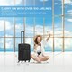 image 7 of Flight Knight Lightweight 4 Wheel 800D Soft Case Quilted Suitcases Anti Crack Cabin & Hold Luggage Options 100+ Airlines Approved - easyJet, BA & Many More! Blue | Navy | Medium