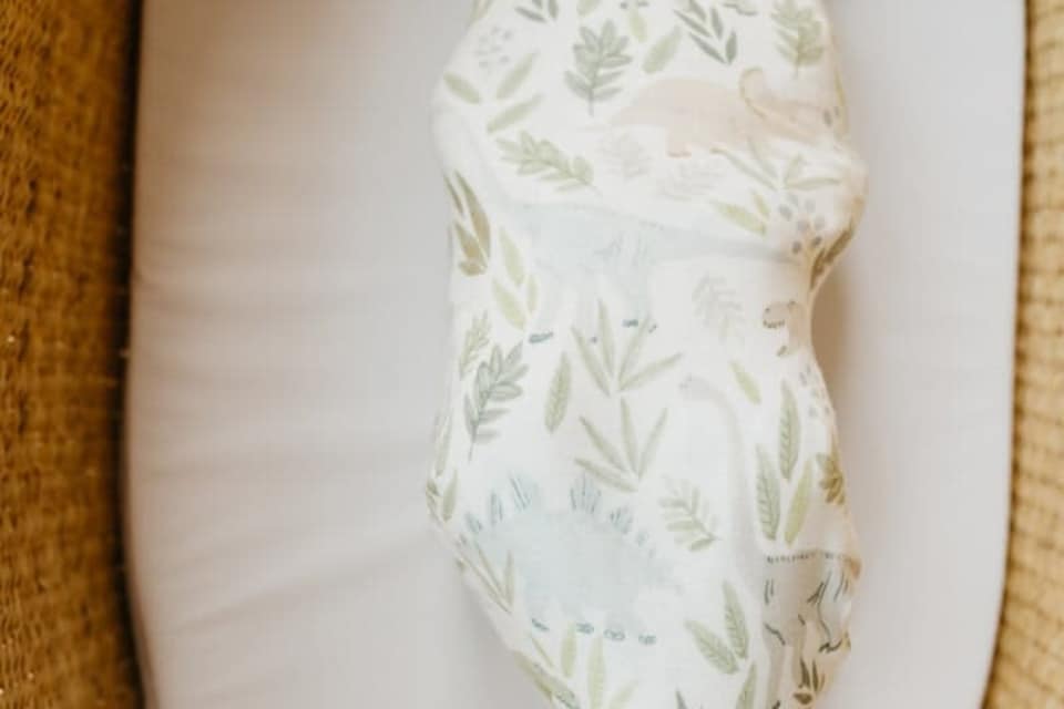 image 1 of Copper Pearl Knitted Swaddle Blanket Rex