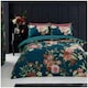 image 1 of VELVETIO Flora Printed Duvet Cover Set Reversible Polycotton Easy Care Beddings Blue | Teal | King