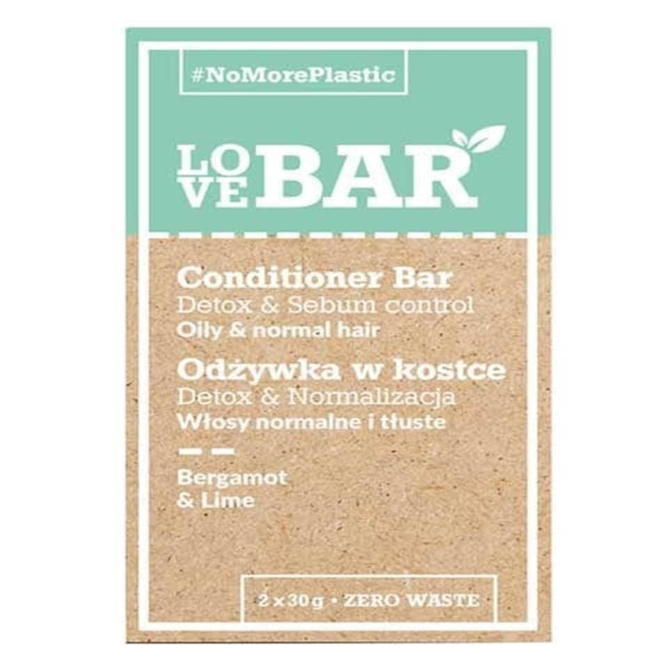 Love Bar  Conditioner Bar For Oily And Normal Hair 2 x 30 g