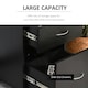 image 3 of HOMCOM Pedestal Office Mobile Filing Cabinet 2 Drawer Black