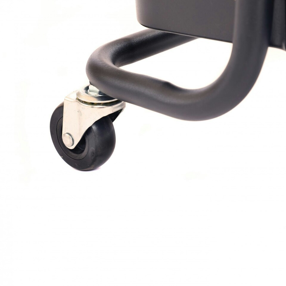 image 1 of Oypla 3 Tier Black Household Kitchen Bathroom Storage Trolley Cart Shelf Black