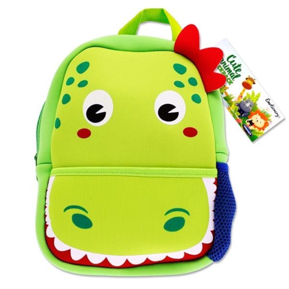 image 1 of Cute Animal Junior Dinosaur Design Neoprene Backpack by Emotionery
