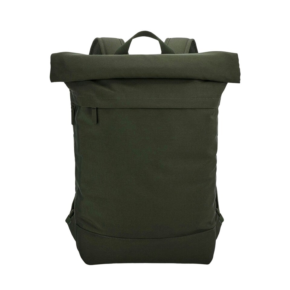 image 1 of Bagbase Simplicity Roll Top 15L Backpack - Pine Green - One Size