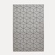 image 1 of Homescapes Outdoor Rug Luxury Waterproof Reversible Recycled, For Garden, Luna Geometric | Grey | Grey and White