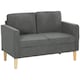 image 1 of HOMCOM 2 Seater Sofa with Under Seat Storage for Small Spaces Grey Grey