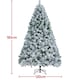 image 2 of Yaheetech Flocked Artificial Christmas Tree with Foldable Stand