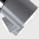 image 5 of ValueLights 3 Way Adjustable Gloss Grey & Silver Chrome Straight Bar Ceiling Spotlight Fitting - Complete with 5w LED GU10 Light Bulbs 6500K Cool White | Grey