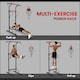 image 3 of HOMCOM Steel Multi-Use Exercise Power Tower Station Adjustable Height w/ Grips