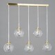 image 4 of BHS Milton 5 Light Pendant Bar, Gold