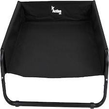 Actiaspet Elevated Dog Bed Steel Frame Raised Pet Cot Black or Grey (Black, Medium)