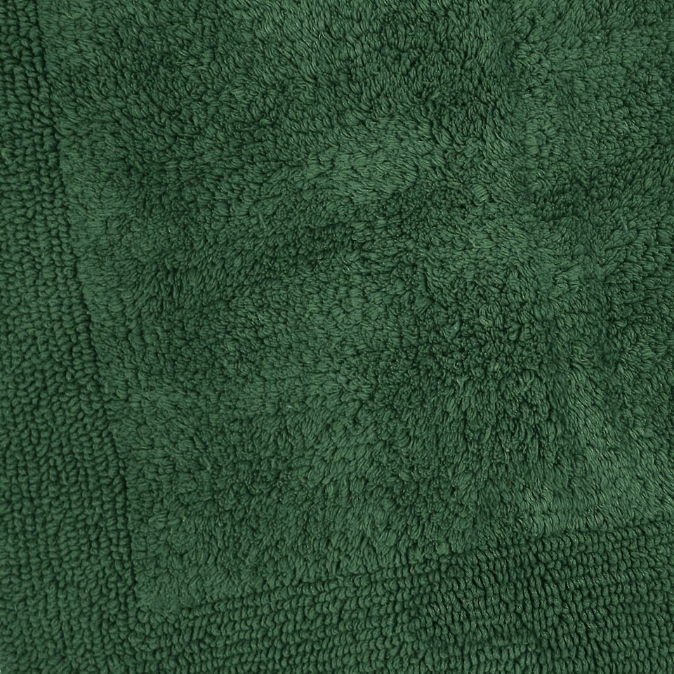 image 1 of Elegance Reversible Heavyweight Square Bath Mat - Dark Green