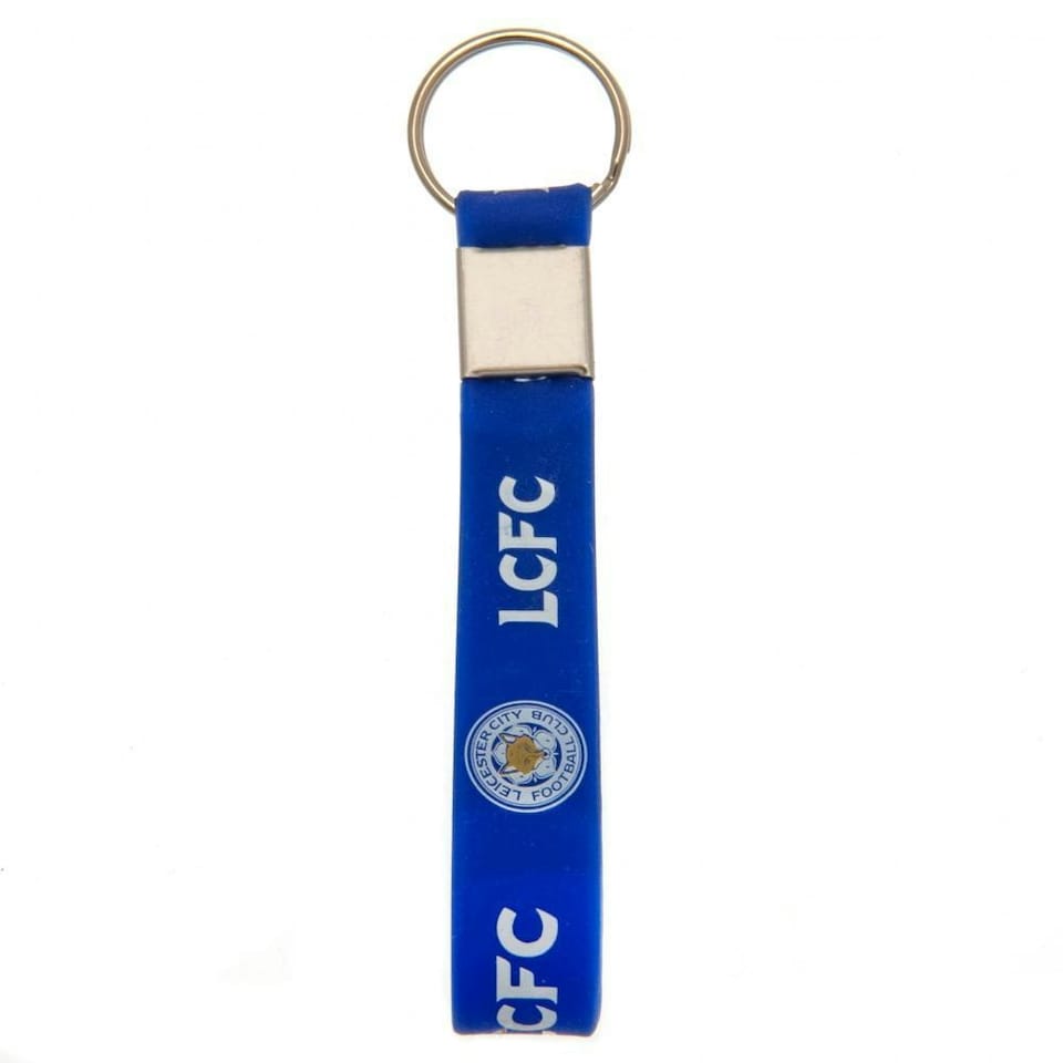 image 1 of Leicester City FC Strap Keyring - Blue/White - One Size