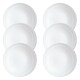 image 1 of Set of 6 Luminarc Black & White Soup Bowl | White | 1
