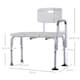 image 5 of HOMCOM Height Adjustable Shower Chair, Non Slip Bath Transfer Bench for Elderly, Disabled with Armrest and Backrest, 300 lbs Capacity, White