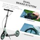 image 5 of HOMCOM Folding Kick Scooter for 14+ w/ Adjustable Height, Dual Brake System