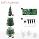 image 7 of HOMCOM 6FT Pencil Artificial Christmas Tree with Solid Stand Tips Green