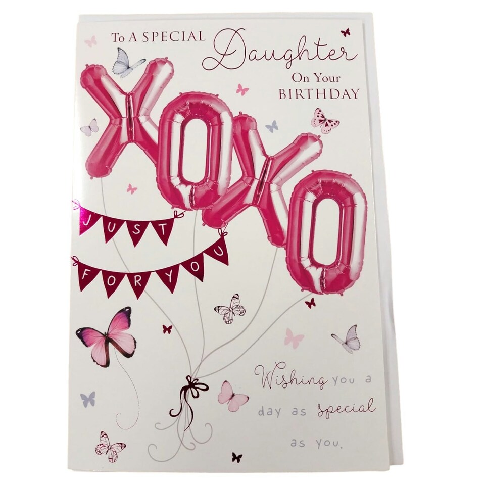 image 1 of To a Special Daughter on your Birthday Balloon Boutique Greeting Card