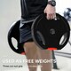 image 3 of SPORTNOW Olympic Weight Plates Set for Home Gym, 2 x 5kg, 2 x 2.5kg, Black
