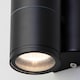 image 5 of BHS Delting Up or Down Outdoor Wall Light, Black