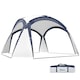 image 1 of Outsunny Outdoor Gazebo Event Dome Shelter Party Tent for Garden Cream and Blue