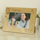 image 3 of Personalised No.1 6x4 Landscape Wooden Photo Frame Brown | One Size