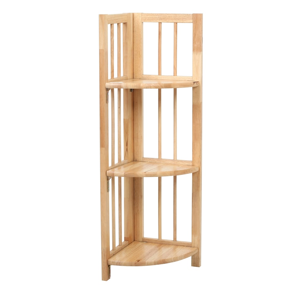 image 1 of Heva 3 Tier Natural Box Frame Corner Unit Cream