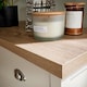 image 5 of Chest of Drawers Oak Top Metal Handles Bedroom Storage Furniture | White