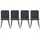 image 1 of Living and Home Set of 4 Modern Urban Style Armless Dining Chairs