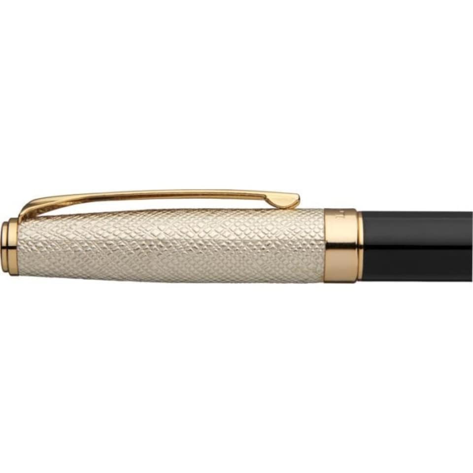 image 1 of Luxe Dore Ballpoint Pen - Solid Black/Gold - One Size