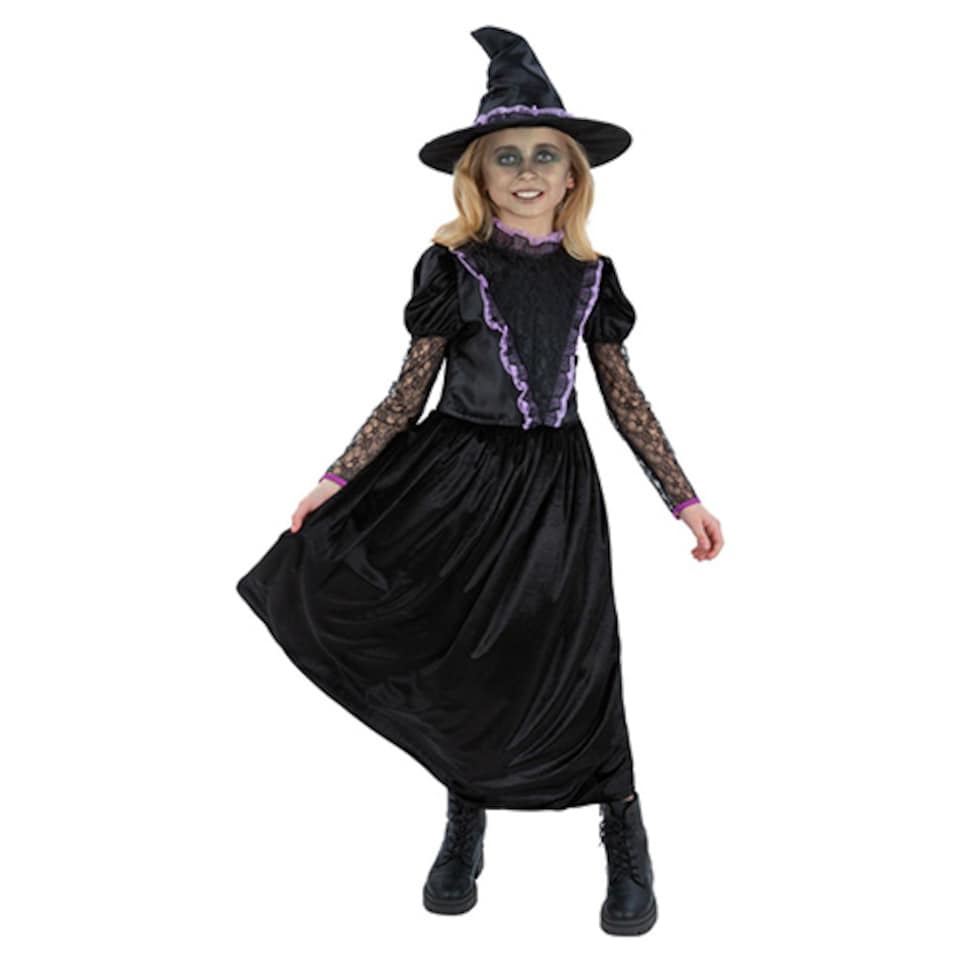 image 1 of Witch from the West Girls Fancy Dress Costume Kids Large - Age 10-12