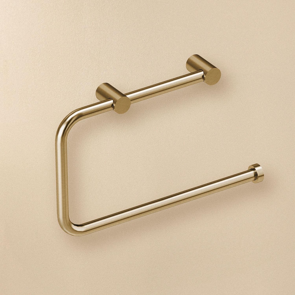 image 1 of COSMIC Towel ring, Brushed gold PVD, LOGIC Collection