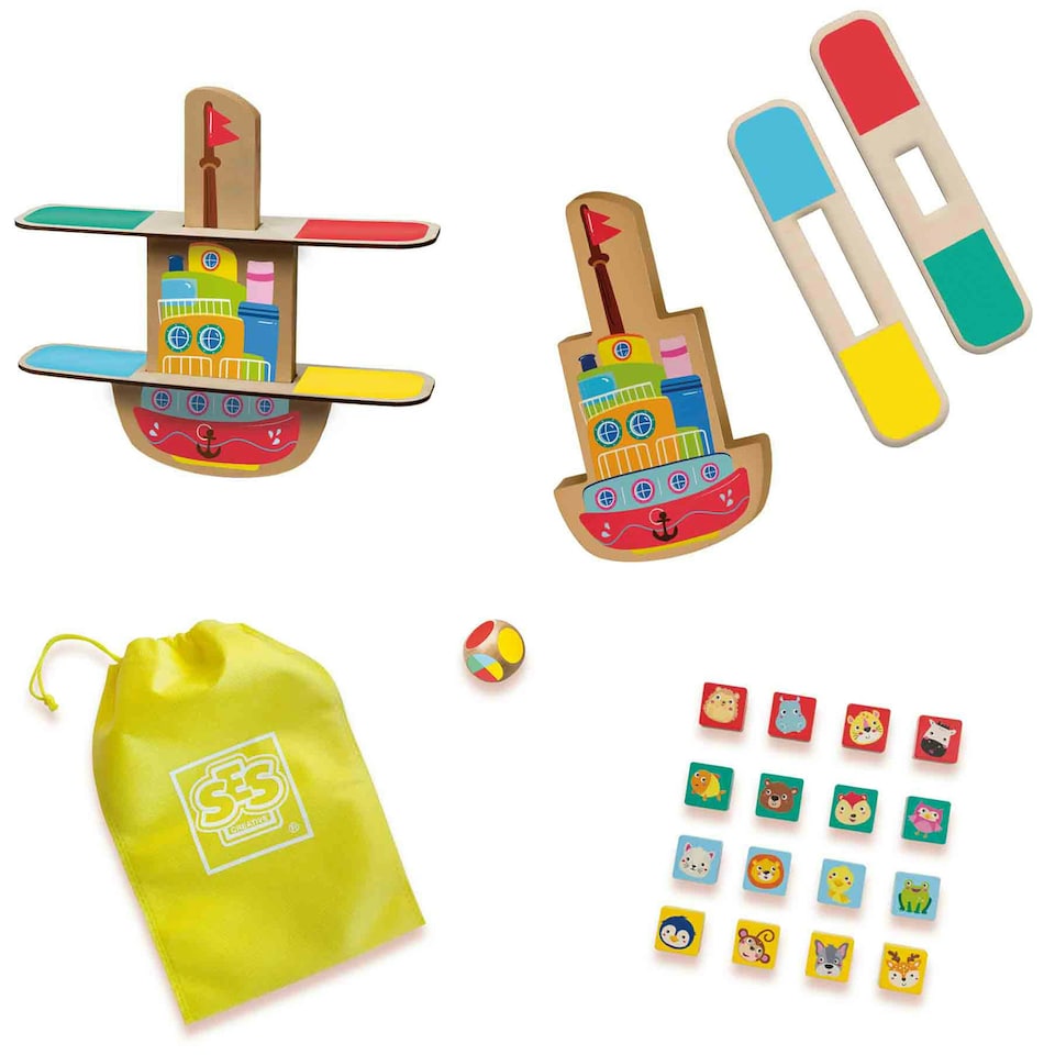 image 1 of SES Creative Wooden Balance Boat