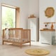 image 2 of Tutti Bambini Oak Malmo Cot Bed with Rio Furniture 3piece Set Dove Grey/Oak