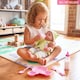image 9 of BiBi Doll Feeding Set 6 Pc Baby Doll Accessory Playset Pink Plate Utensils