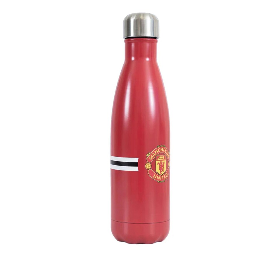 image 1 of Manchester United FC Stripe 500ml Thermal Flask - Red/Yellow/White - One Size Red | One Size