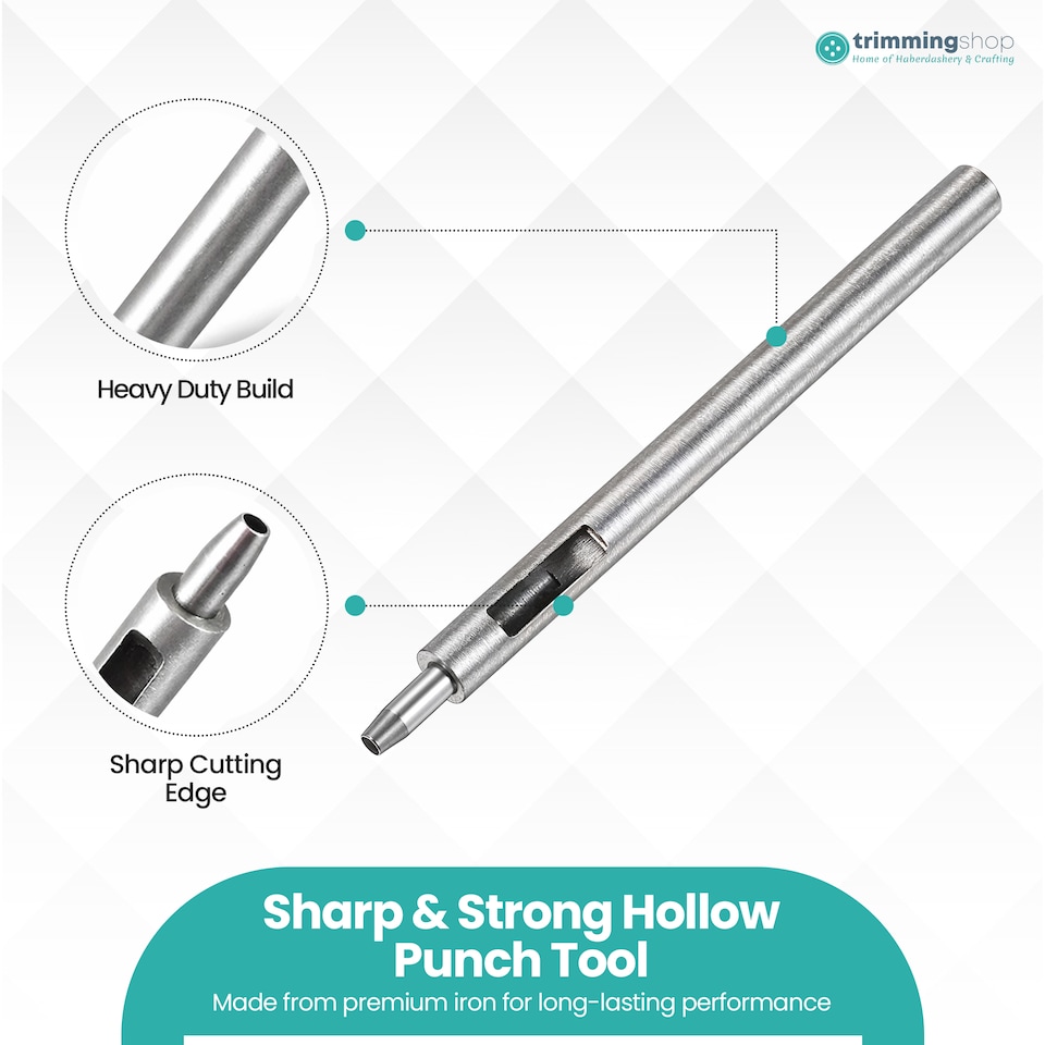 image 1 of 2.5mm Leather Hole Punch Cutter, Sharp Edge Hollow Hole Punch for DIY