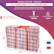 image 2 of S&d, Laundry Zip Bags XXL Heavy Duty Storage Bags Reusable Nylon Large for Moving Clothes Wardrobe Waterproof -3pcs (Red)
